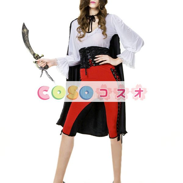 ハロウィングッズ　ブラック　女性用　怪傑ゾロ　大人用　ポリエステル　パンツ　マルディグラ　―festival-0232
