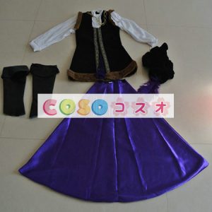 ルネッサンス　ハロウィン　中世風　キッズ用　コスチューム　ブラック　合成繊維　子供用―festival-0282