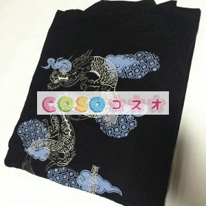 ハロウィングッズ　ジャパニーズ　男性用　大人用　ブラック―festival-0301