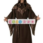 ハロウィン　ブラウン　ダークソーサラー　ローブ　コスチューム―festival-0333 2