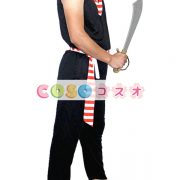 ハロウィン　ブラック　パイレーツ　海賊　男子用　コスチュームコスプレ―festival-0358 2