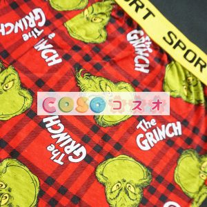 ハロウィングッズ　レッド　男性用　クリスマス　大人用　合成繊維　ショーツ　ショーツ　クリスマス　―festival-0497