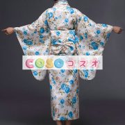 多色着物花プリント シルク シックな大人用コスプレ衣装―festival-0653 2