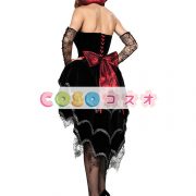 バンパイア　コスチューム　ブラック　ポリエステル　大人用　女性用　ハロウィン―festival-0142 2