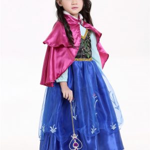 Disney Princess アナと雪の女王 プリンセス ドレス  コスチューム 子供-Halloween-trw0725-0133