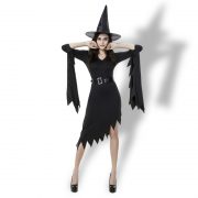 Witch Costumes  ブラック 魔女  ドレス  ハロウィン コスプレ服-Halloween-trw0725-0236 2