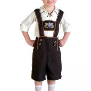 ドイツ バイエルン オーストリア チロル スイス 子供用 民族衣装 レーダーホーゼン コスプレ コスチューム-Halloween-trw0725-0267