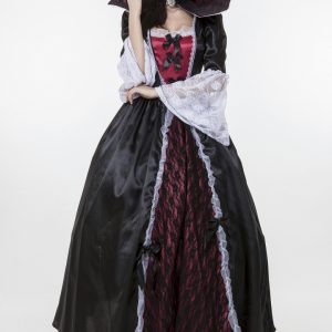 Vampire Costumes ハロウィン コスチューム 悪魔 吸血鬼　ヴァンパイア 鬼魔女 巫女 大人用 パーティー服-Halloween-trw0725-0313