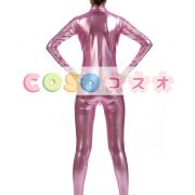 メタリック全身タイツ　ピンク　ジャンプスーツ　大人用　―taitsu-tights1151 3
