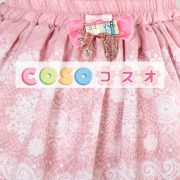 ピンク　ロリィタスカート　スウィート　レーストリム　ピアノ　プリント ―Lolita0007 3
