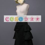 ロリィタスカート　ハイウェスト　ロングスカート　ブラック　可愛い　キュート ―Lolita0158 3