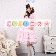 ロリータ服　ワンピース　ピンク　オーダーメイド可能　ショートスリーブ　 ―Lolita0174 3