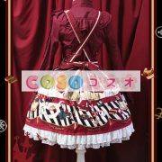 ロリータ服，全２色　スカート　スィート　プリント柄　高品質　レース付き ―Lolita0185 3