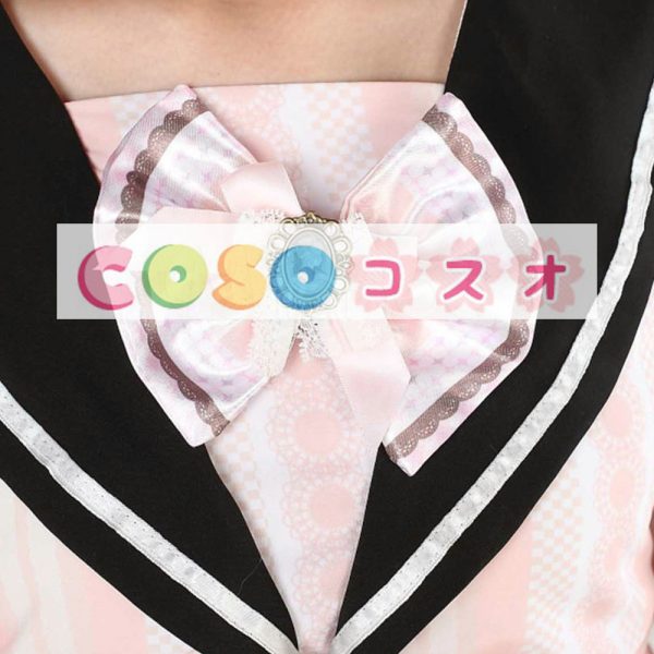 ロリータ服　ワンピース　ピンク　プリント　ドレス　ポリエステル　スィート　レース　カジュアル　 ―Lolita0253