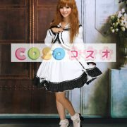 ロリータワンピース，ホワイト　ターンダウンカラー　蝶結び　ロングスリーブ　クラシック＆トラディション　 ―Lolita0259 3