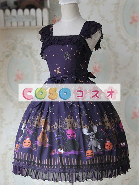 甘い弓シフォン カントリーロリータ ドレス ―Lolita0266