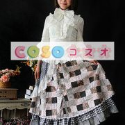 ロリータスカート，マルチカラー　ティアド　クラシック＆トラディション　コットン　 ―Lolita0295 3