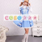 ロリータジャンパースカート，ブルー　リボン　蝶結び　女の子らしさ満点　スィート　コットン　 ―Lolita0415 3