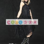 ロリータスカート　レッド＆ブラック　パンク　綿混紡　レース ―Lolita0421 3