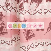 ロリータ服，ジャンパースカート　ピンク　リボン付き　レース付き　スィート ―Lolita0441 3