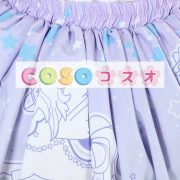 ロリータ服　スカート　ブルー　スィート　プリント　レース　一角獣 ―Lolita0484 3
