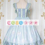 ロリータ服　ワンピース　ボディコン　ドレス　シルクライク　可愛い　ノースリーブ　リボン　カジュアル　 ―Lolita0529 3