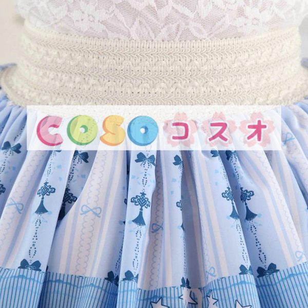 ロリータ服　スカート　プリント柄　レース付き　 ―Lolita0537