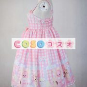 ロリータジャンパースカート　編み上げ　可愛い　綿混紡　 ―Lolita0568 3