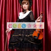 女性のための黒弓シフォン カントリーロリータ ドレス ―Lolita0601 3