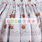ロリータ服　スカート　ブルー　人気　スィート　プリント　レース　 ―Lolita0652 3