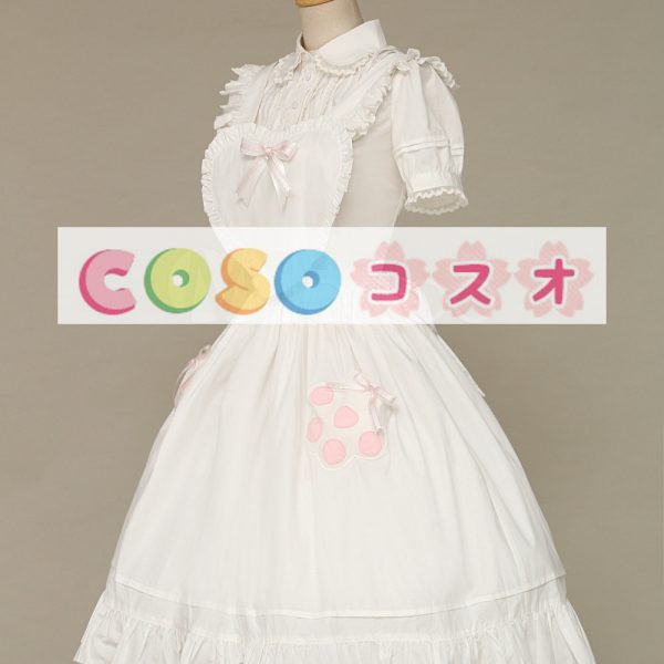 ロリータ服，ジャンパースカート　エクリュホワイト　ポケット付き　新作　オリジナルデザイン　高品質 ―Lolita0678