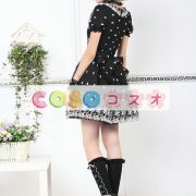 ロリータ服　ワンピース　ブラック　ショートスリーブ　ネックレス含まず ―Lolita0697 3