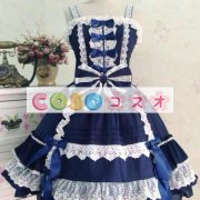 ロリィタジャンパースカート　パーティー　ロココ調　コットン　リボン　スクエアネック　 ―Lolita0751 3