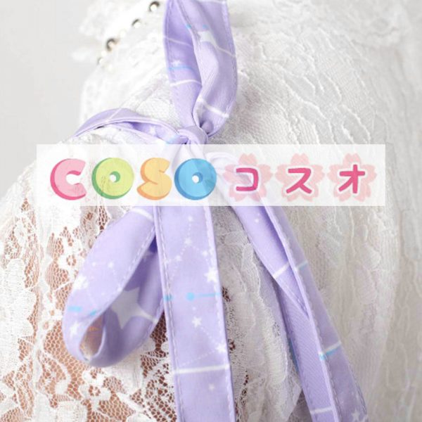 ロリータ服　スカート　スィート　ポリエステル　プリント　ブルー　カジュアル　 ―Lolita0004