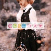 ロリータ服　ワンピース　ブラック　ストッキング　ポリエステル　ノースリーブ　 ―Lolita0349 3
