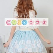 ロリータ服　スカート　ライトスカイブルー　レース切り替え　高品質 ―Lolita0451 3