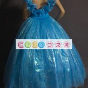 ハロウィン　シンデレラ　ドレス　子供用　ブルー　プリンセス　コスチュームコスプレ―festival-0037 3
