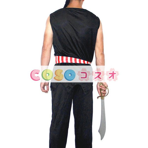 ハロウィン　ブラック　パイレーツ　海賊　男子用　コスチュームコスプレ―festival-0358
