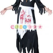 ハロウィーン衣装　ポリエステル　女性用　魔法使い　ブラック　帽子＆ドレス　大人用―festival-0397 3