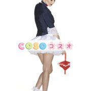 コスチューム衣装　女性用　合成繊維　大人用　ハロウィーン　スカート&ヘッドギア&トップス　ブラック　―festival-0405 3