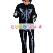 ハロウィングッズ　スケルトン　ブラック　男女兼用　合成繊維　ハロウィーン　大人用　ジャンプスーツ　―festival-0406 3