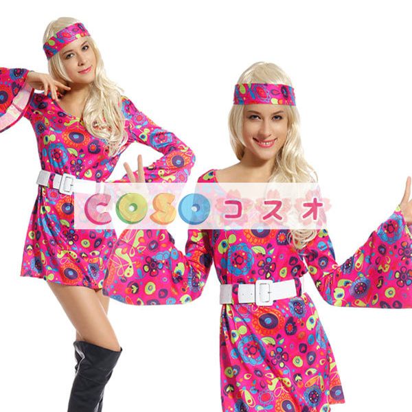 ハロウィングッズ　歴史物　女性用　大人用　セット　薄いピンク―festival-0460