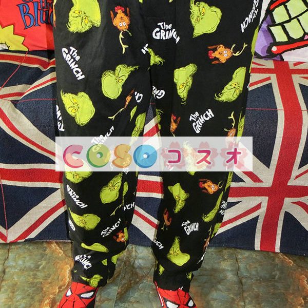 ハロウィングッズ　ブラック　男性用　クリスマス　大人用　コットン　パンツ　パンツ　クリスマス　―festival-0494