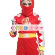 ハロウィン　レッド　忍び　ポリエステル　忍者　子供用　コスチューム―festival-0526 3