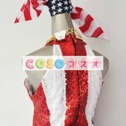 ホリデーコスチューム　ジャンプスーツ　独立記念日　アメリカ　レッド　シークインシークイン　祝日　女性用―festival-0600 3