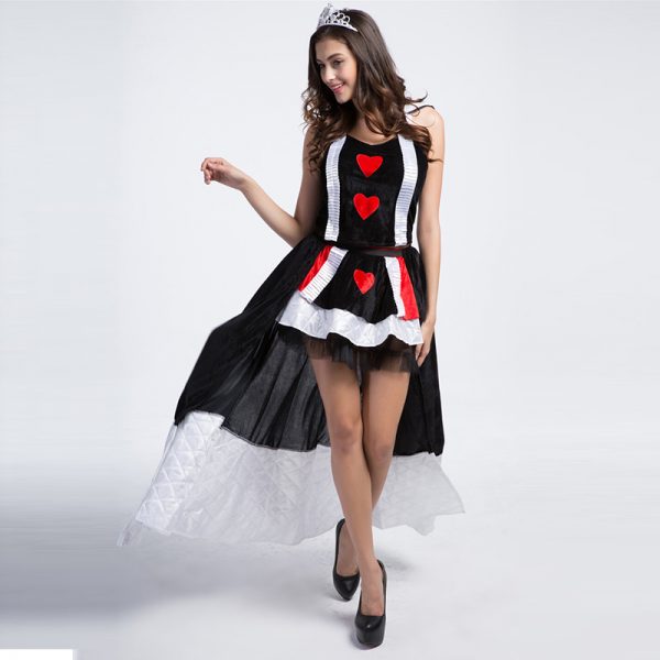 ハロウィン  クイーン 服 デジタルポーカー cosplay 服 ゲームの服  制服 -Halloween-trw0725-0220