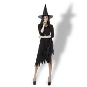 Witch Costumes  ブラック 魔女  ドレス  ハロウィン コスプレ服-Halloween-trw0725-0236 3
