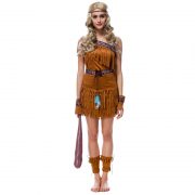 インディアン 先住民族 コスプレ衣装 ハロウィン 仮装パーティー タッセル-Halloween-trw0725-0411 3