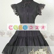 甘いの純粋な綿スタンド襟フリルの付いたロリータワン ピース ―Lolita0049 4