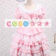 ロリータ服　ワンピース　ピンク　オーダーメイド可能　ショートスリーブ　 ―Lolita0174 4